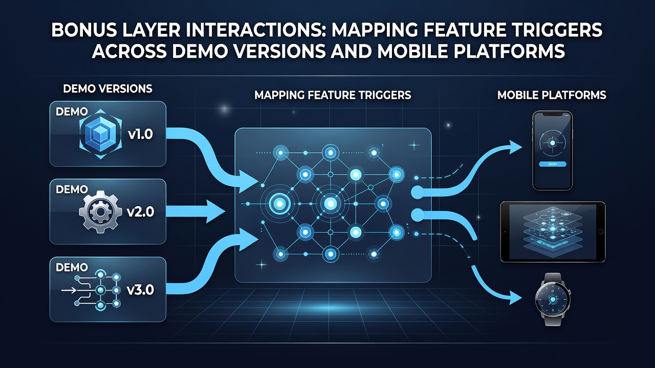 Comparison chart of feature trigger rates between demo and mobile slot versions