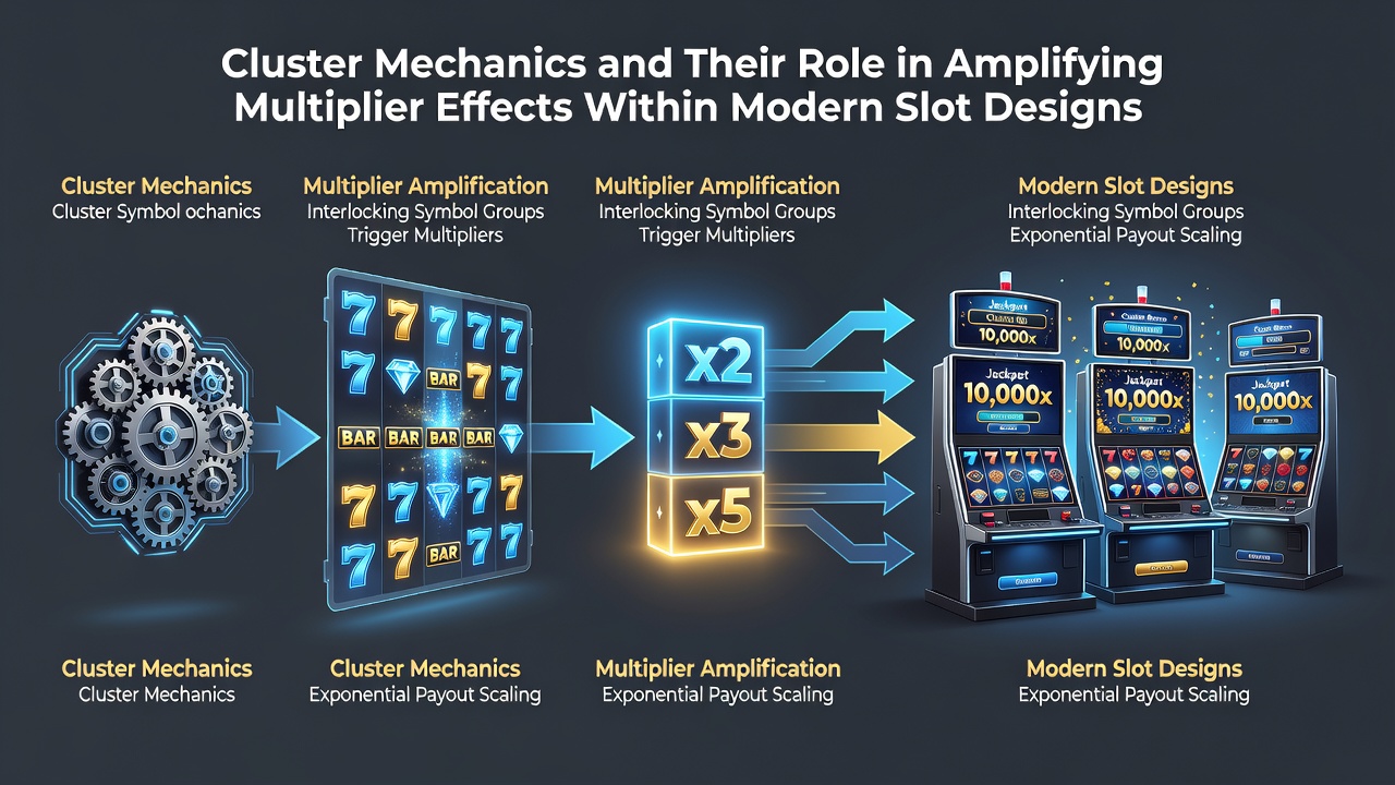 Diagram showing multiplier escalation during cascading cluster removals
