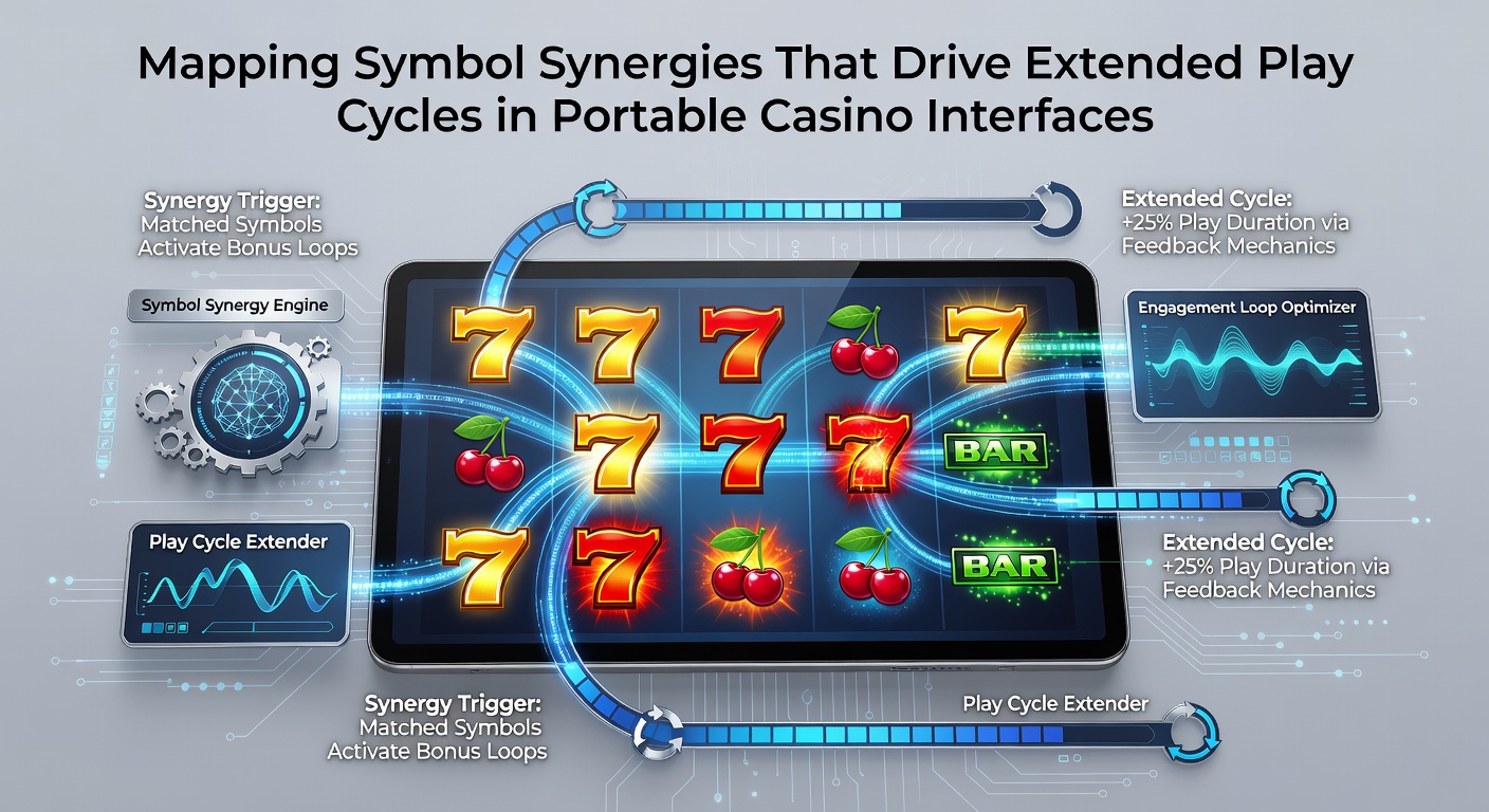 Diagram showing symbol interactions and synergy mappings in mobile slot interfaces