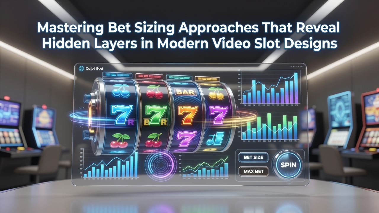 Close-up view of video slot interface showing bet size selectors and reel layouts