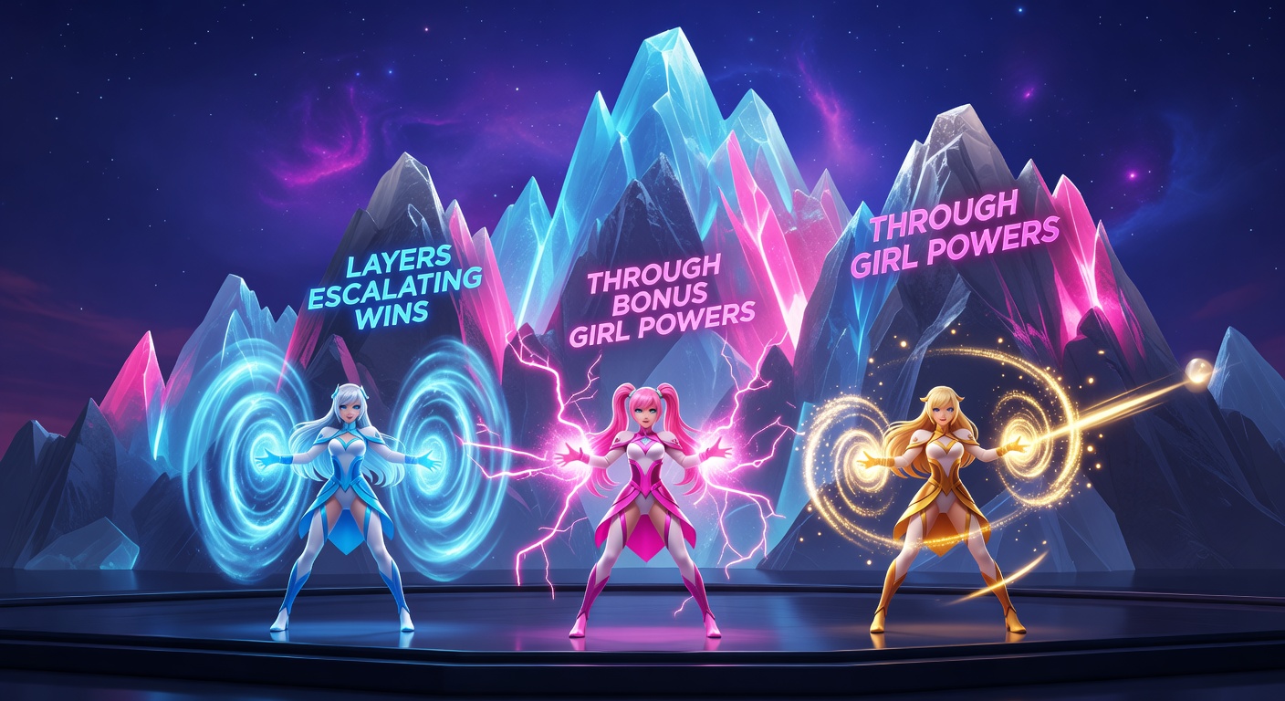 Close-up of multiplier mountain feature in action on Moon Princess, with stacked orbs glowing purple and princess power icons activating