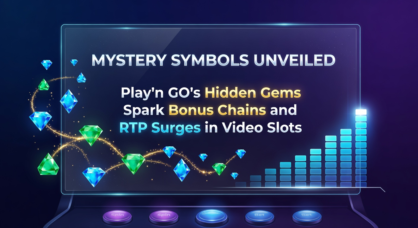 Close-up of a Play'n GO slot bonus chain in action, with mystery symbols exploding into wilds and multipliers, leading to a massive RTP-boosted payout display