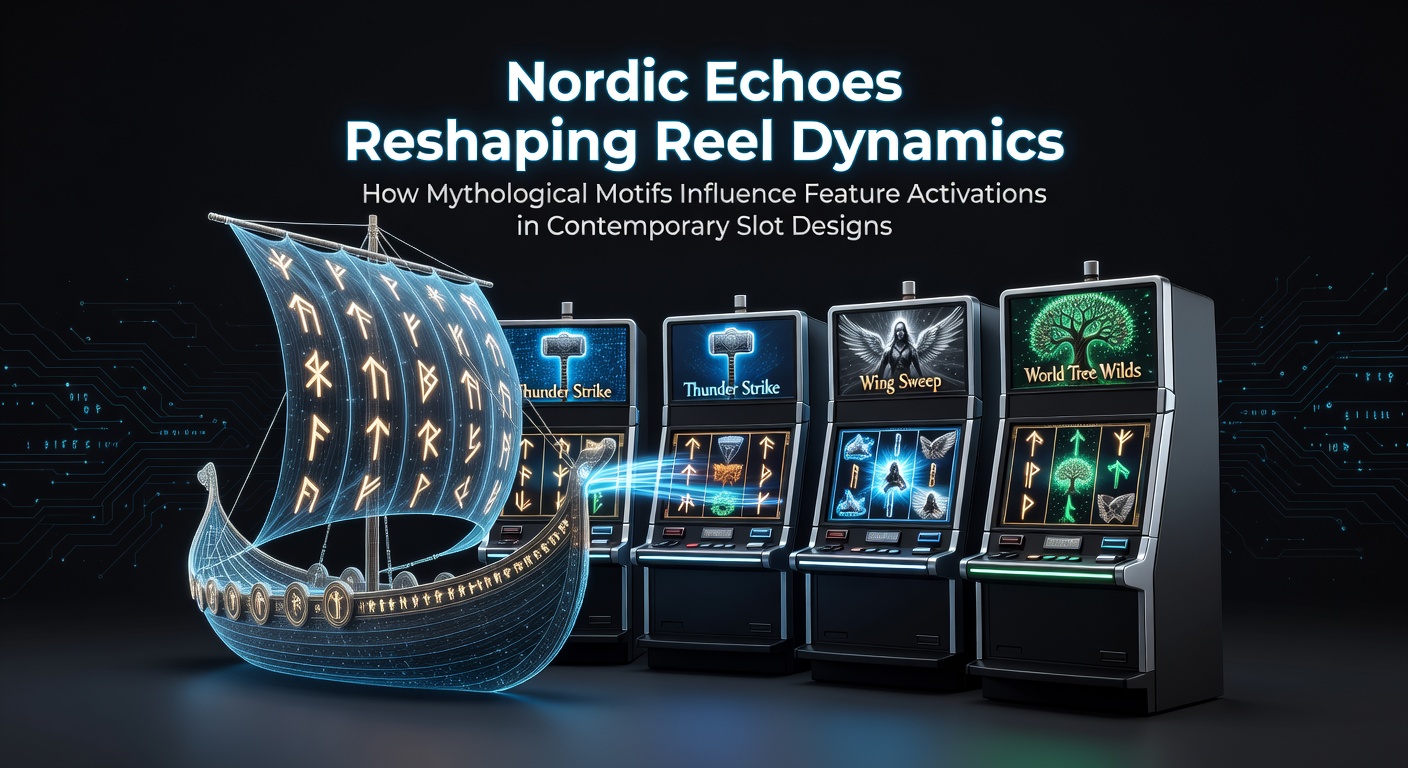 Norse mythological symbols integrated into slot reel layouts with runes and gods influencing bonus triggers