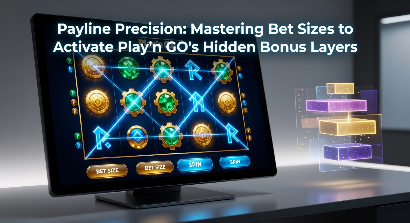 Close-up of Play'n GO bonus activation panel showing bet size impact on hidden multiplier layers and payline expansions