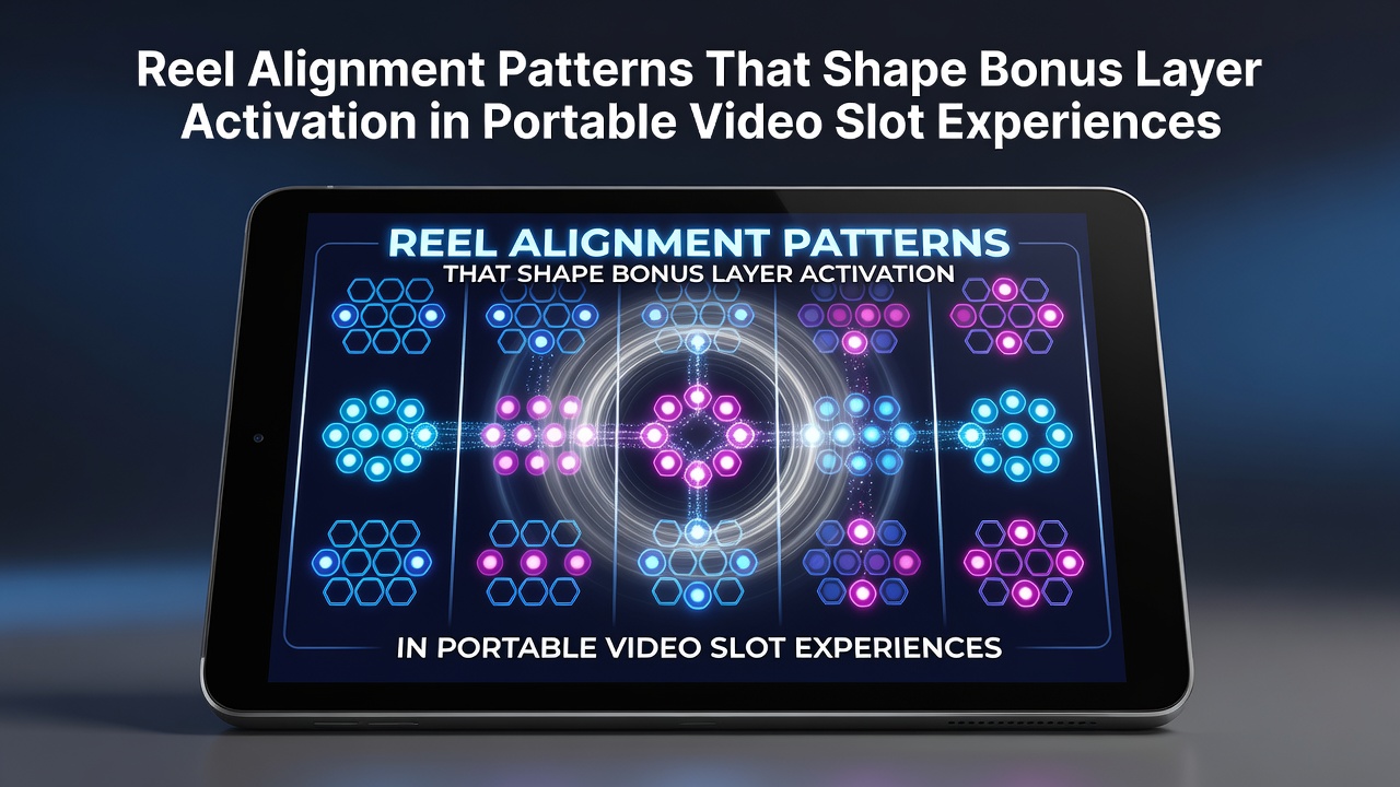 Close-up view of aligned reels in a mobile video slot interface showing symbol positioning