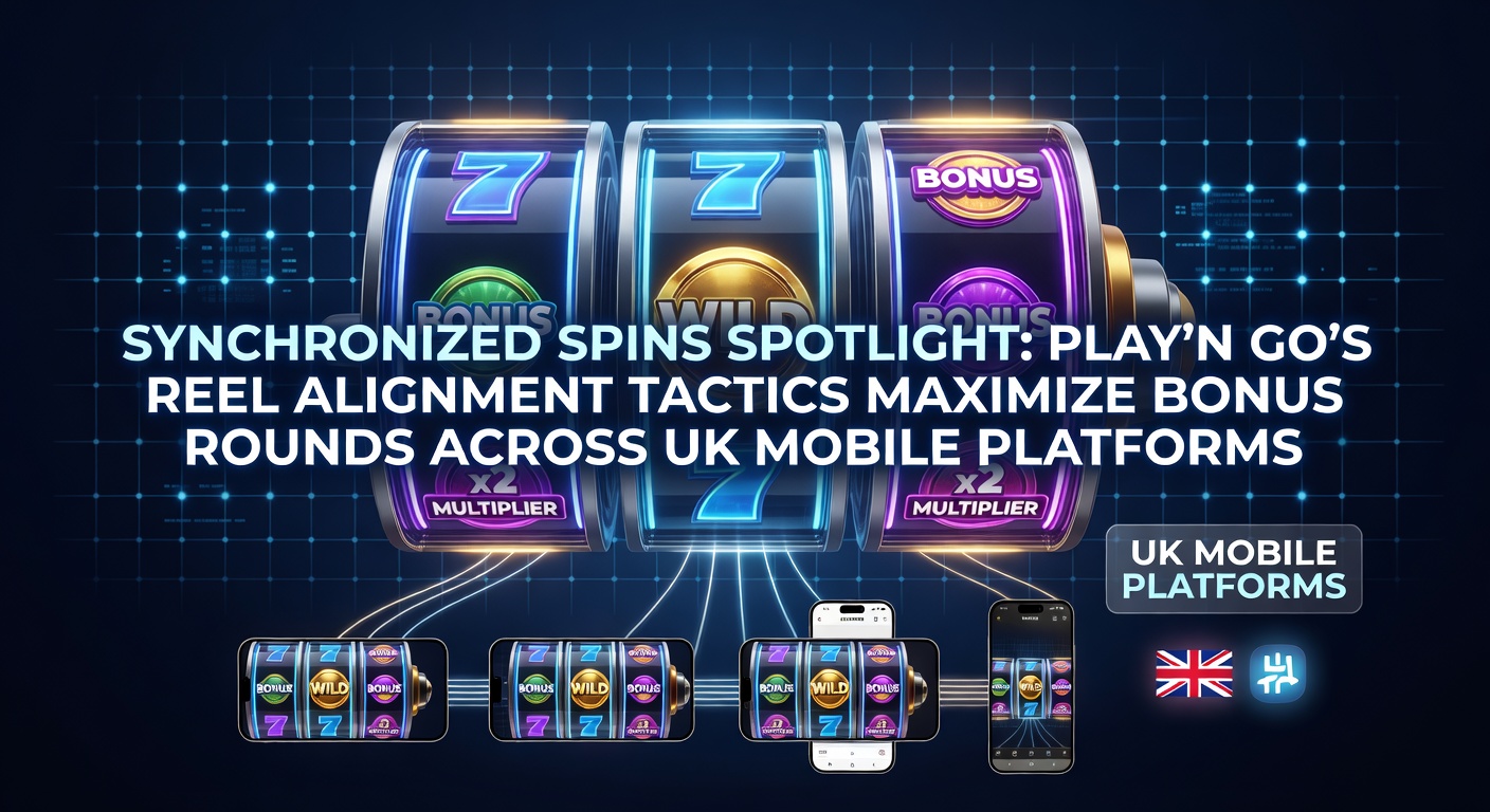 Dynamic display of Play'n GO synchronized reels aligning symbols during a bonus round on a UK mobile casino app