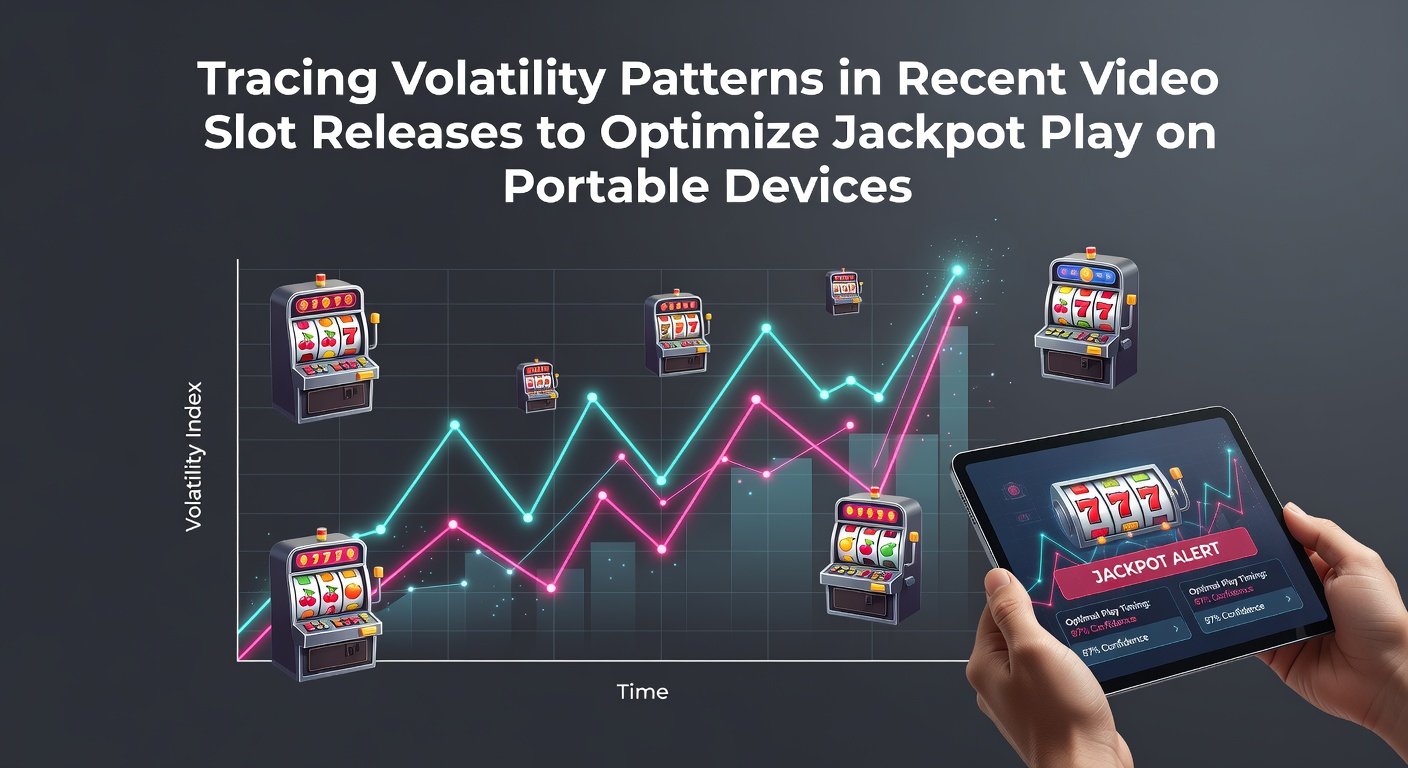 Visual representation of volatility patterns across recent video slot releases displayed on portable device screens
