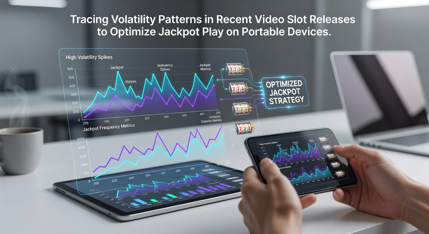 Close-up view of slot reels and volatility indicators on a smartphone screen during jackpot play